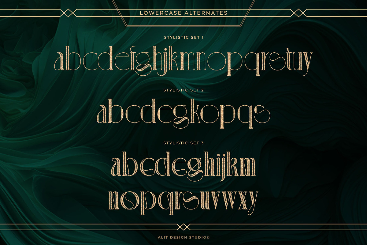Decobra Art Deco Font, a Serif Font by alit design (Photo 15 of 17)