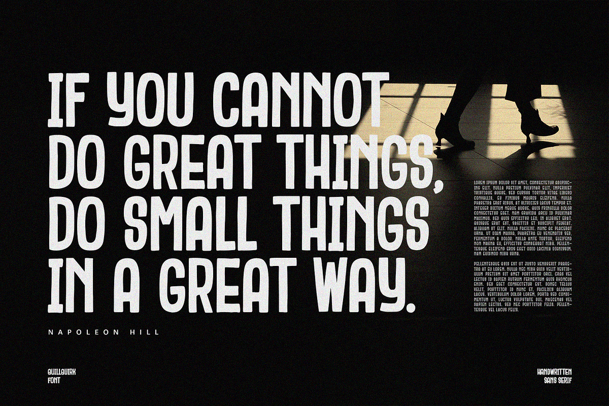 QuillQuirk - Sans Serif Font, a Sans Serif Font by Alpaprana (Photo 4 of 11)