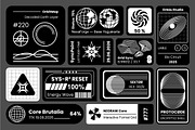 Neo Brutalism Tech Label Elements, an Object Graphic by Sundaylab (Thumbnail 3 of 3)
