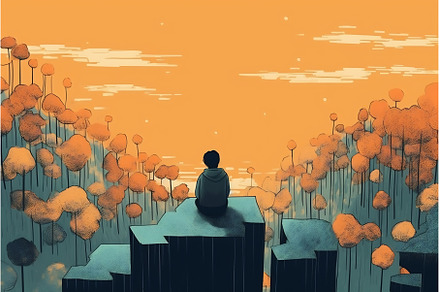Illustration of a lonely lost person, a Person Photo by Beautiful things