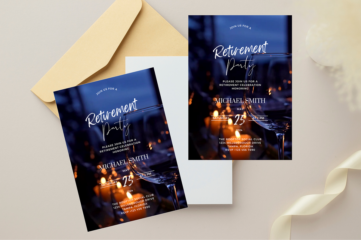 Retirement Party Invitation, an Invitation Template by Earth5168 (Photo 4 of 9)