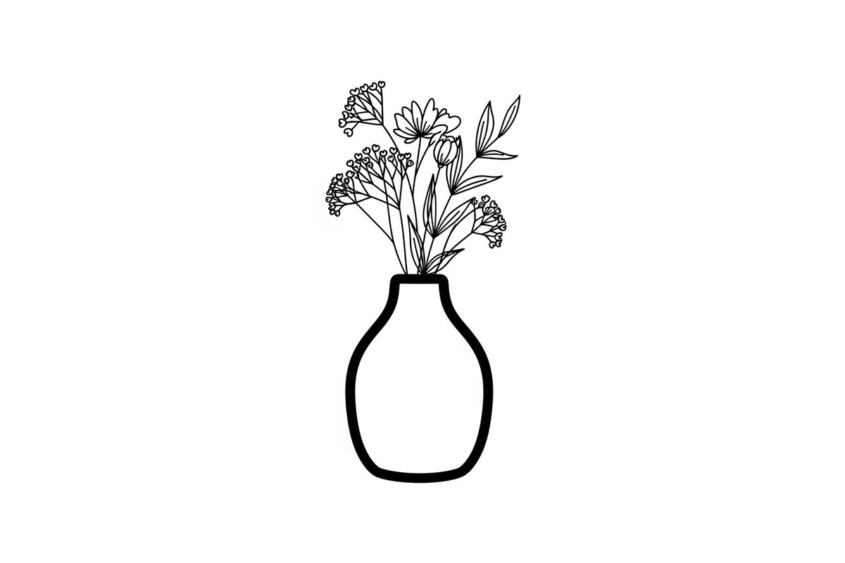 Flower Vase Silhouette Vector Bundle, an Illustration by Designs_River (Photo 48 of 51)