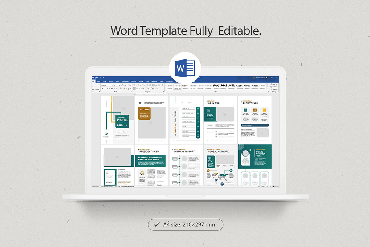 Company Profile | InDesign & MS Word, a Brochure Template by Creativity-Design (Photo 11 of 11)