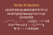 Darvine 3D, a Serif Font by Craft Supply Co. (Thumbnail 8 of 8)