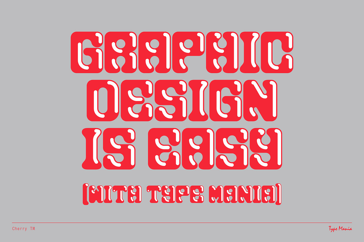 Cherry TM – Hot & Heavy Display Font, a Serif Font by Type Mania (Photo 14 of 14)