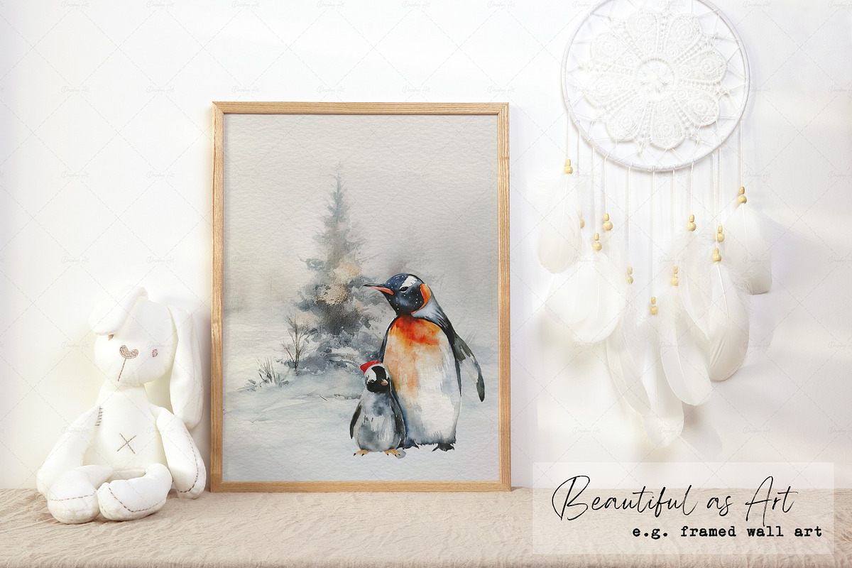 Winter Wonderland Christmas Animals, a Seasonal Illustration by Dazzling Art Boutique (Photo 6 of 6)