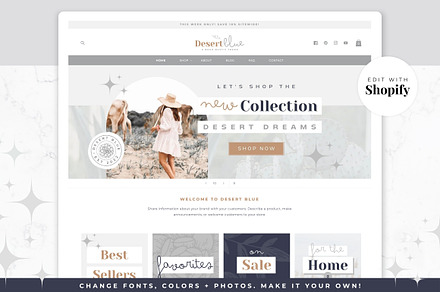 Shopify Theme | Desert Blue, a Shopify Template by Thirty One Palms Studio