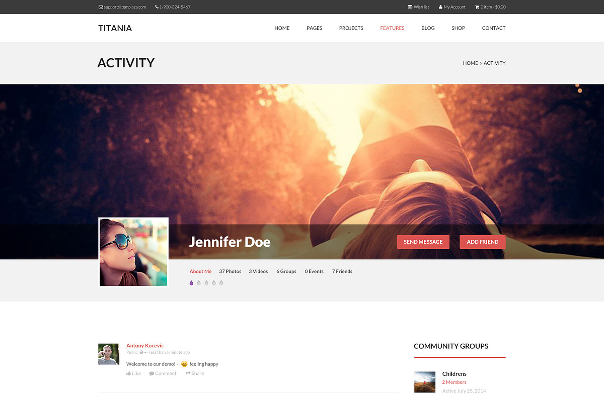 Titania - Multipurpose PSD Template, a Websites & App Template by TemPlaza (Photo 45 of 53)