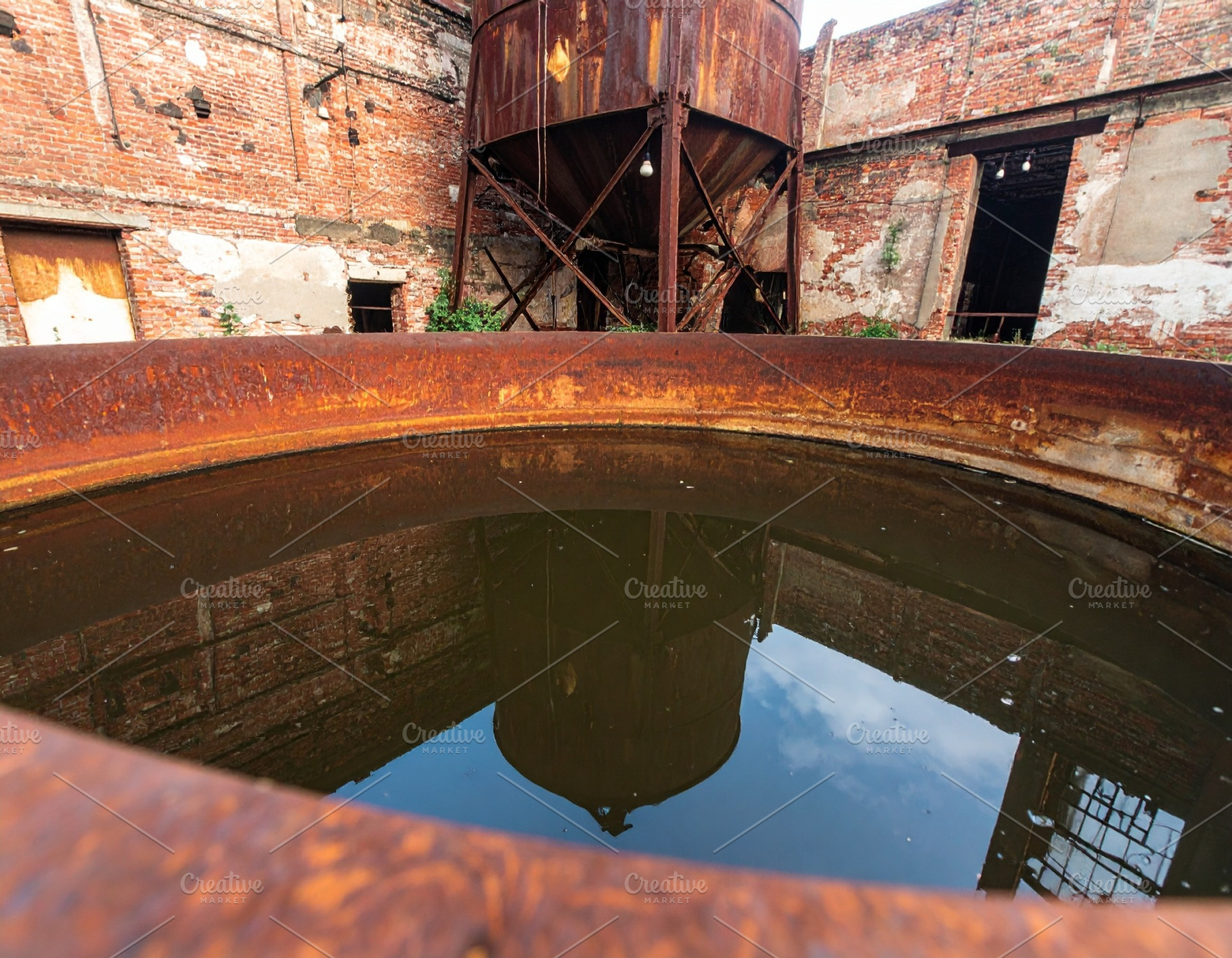 industrial water tank AI generated, a Photo by WorldOfPhotos