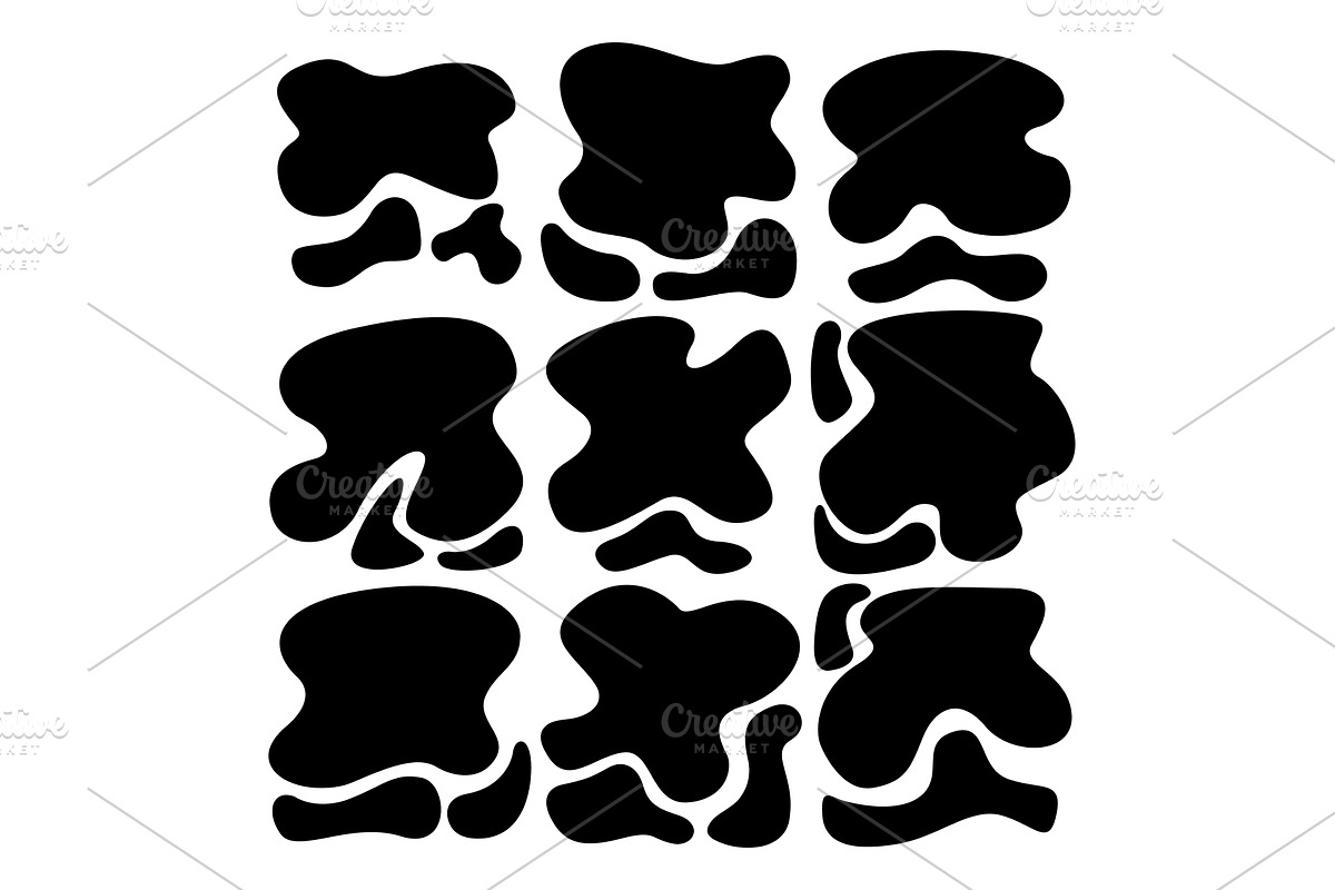 Water spill puddles silhouette, an Object Illustration by Things for designers