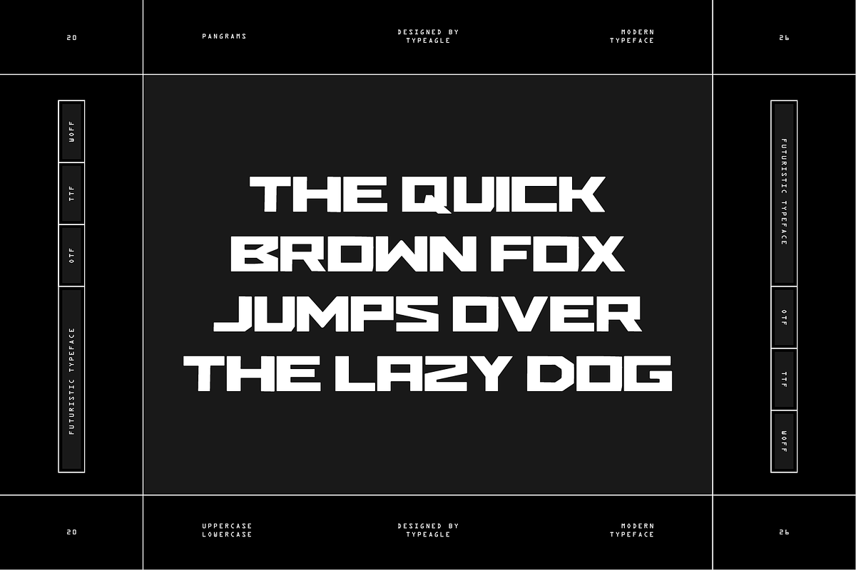 Nimbez - Futuristic Display Font, a Sans Serif Font by Typeagle (Photo 8 of 11)