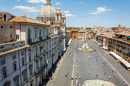 Top view of Piazza Navona in Rome, a Holiday Photo by rarrarorro