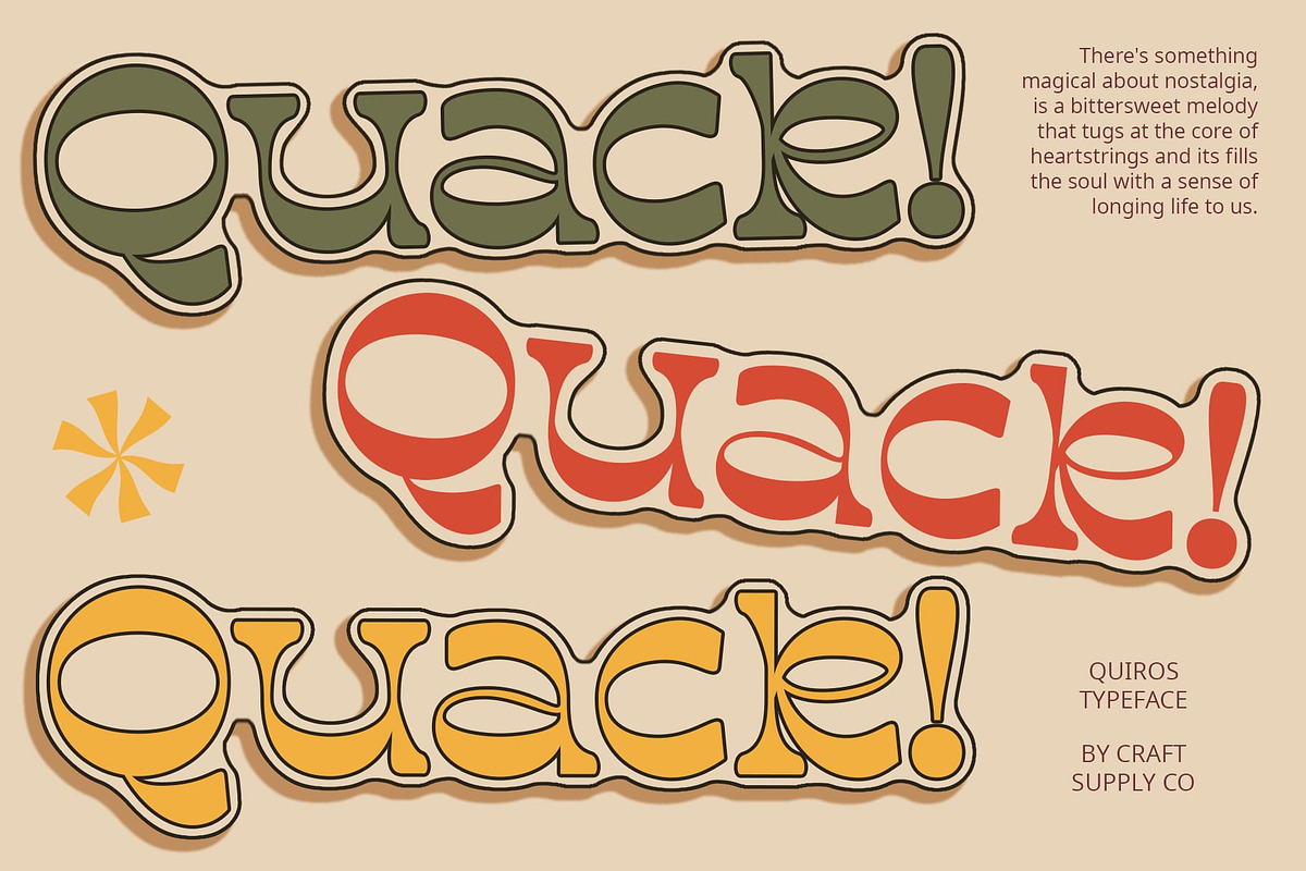 Quiros – Reverse Contrast Font, a Serif Font by Craft Supply Co. (Photo 3 of 8)