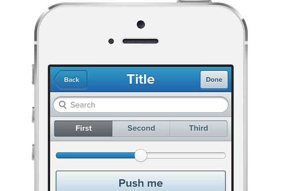 iPhone app UI kit preview 2
