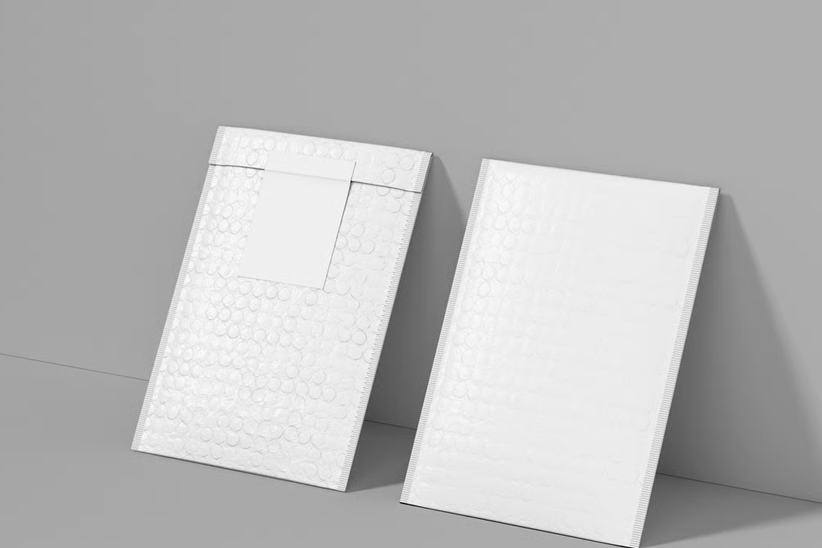 Bubble Mailer Mockup, a Packaging Mockup by graphicsauce (Photo 3 of 4)