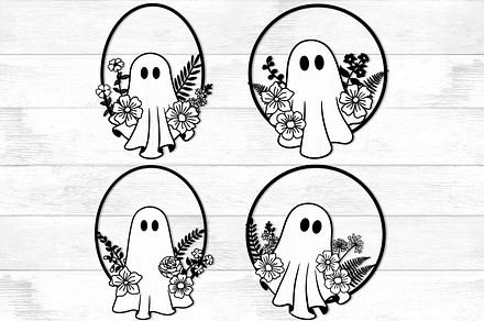 Halloween Ghost Wall Decor SVG Laser