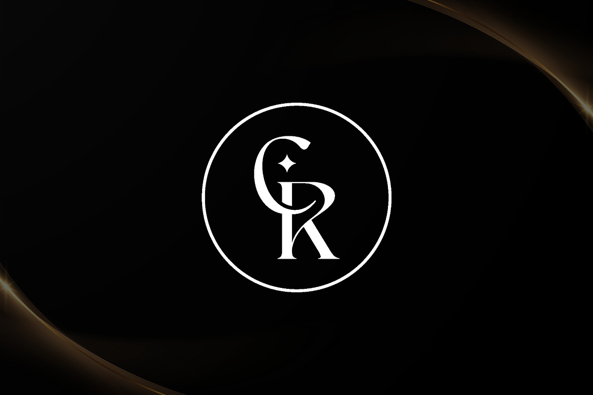 Luxury Initials CR with Star Logo preview 2