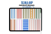 Scallop Pattern Procreate Brushes, a Brush Add-On by Brush Lab (Thumbnail 7 of 9)