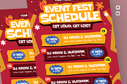 Music Fest Rundown Flyer Set, a Flyer Template by MMPixelCraft (Thumbnail 3 of 4)