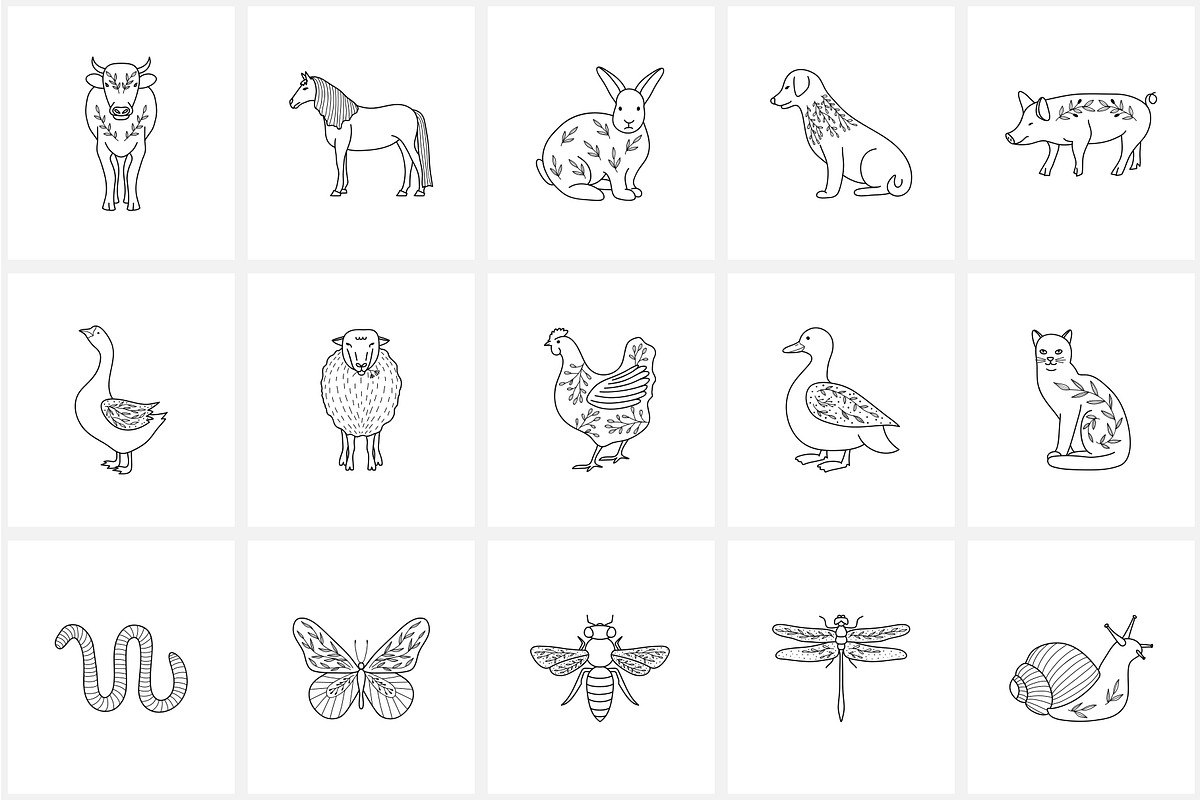 Farming & gardening line icon set, an Outline Icon by NatalieArtShop (Photo 4 of 16)