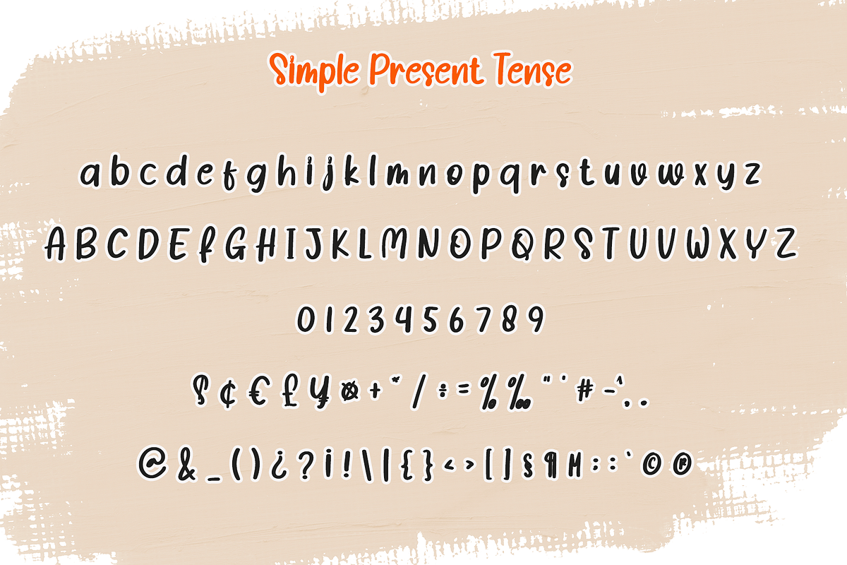 Simple Present Tense, a Handwritten Font by Creative Writting (Photo 5 of 6)