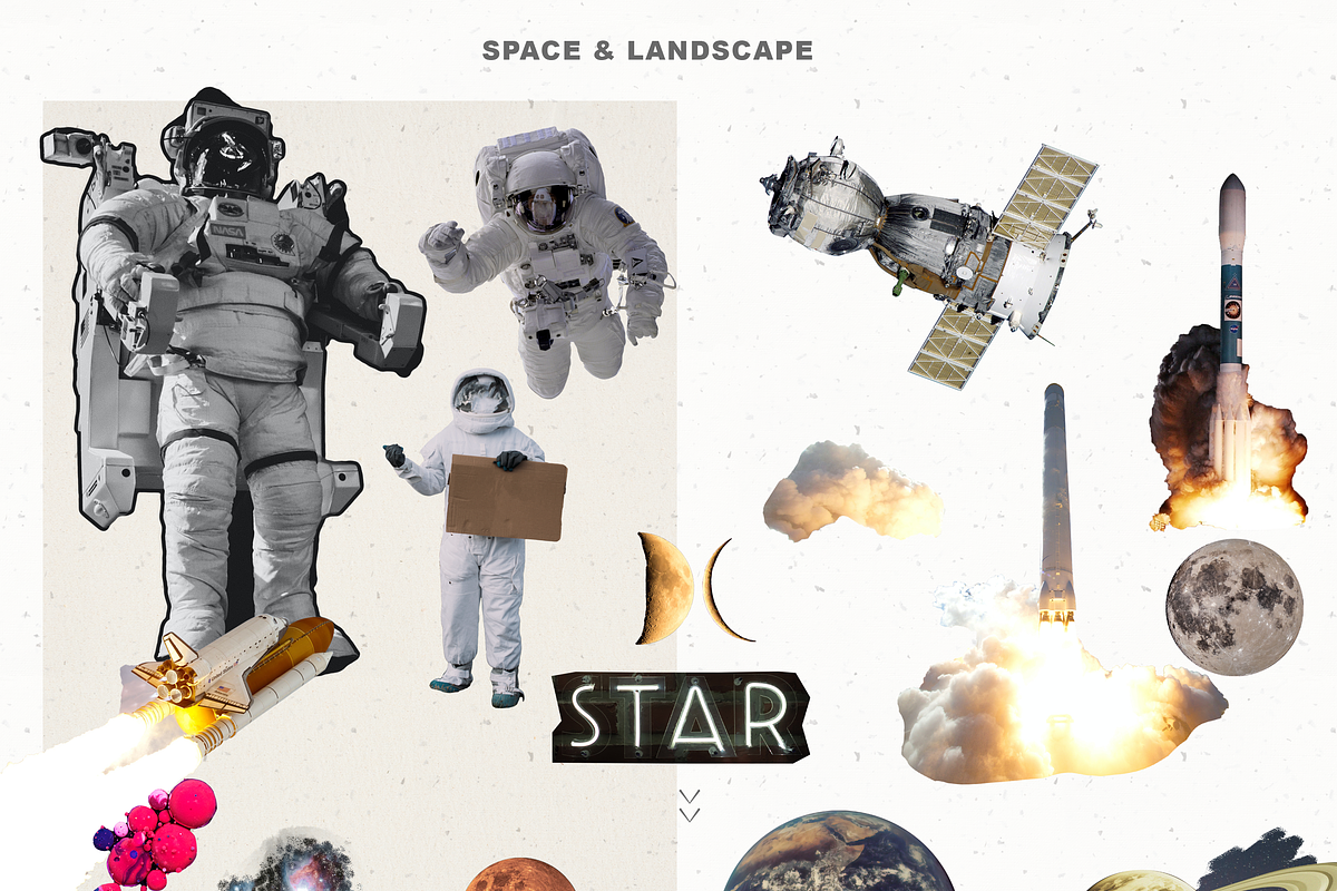-20% Space Collage & Grainy Gradient, an Object Graphic by Cat In Colour (Photo 7 of 10)