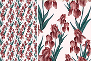 6 JPG+PSD /Flower Pattern, a Pattern Graphic by Theraphosath (Thumbnail 3 of 7)