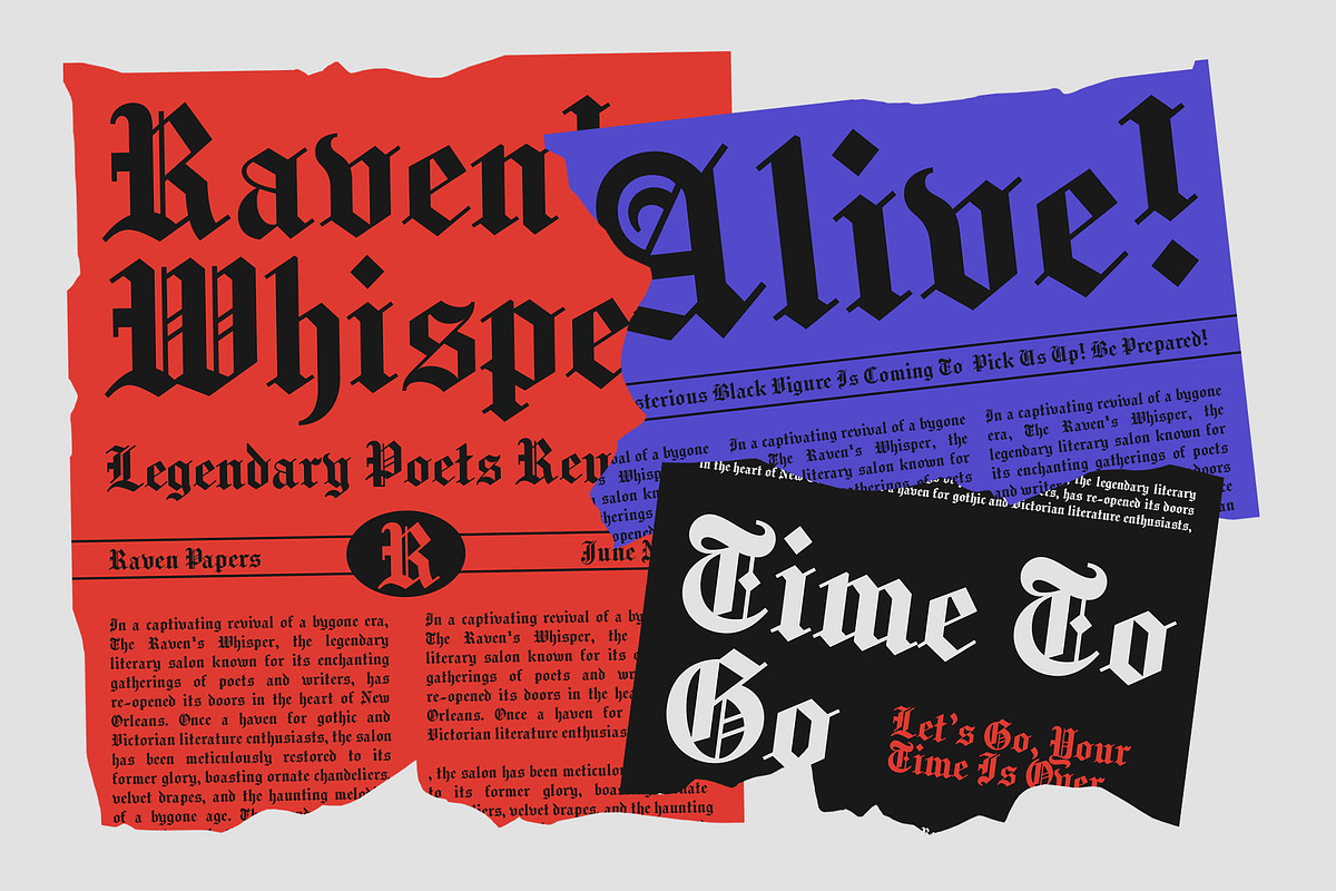 CS Bristol – Blackletter Font, a Blackletter Font by Craft Supply Co. (Photo 7 of 8)