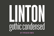 Linton Gothic Extra Condensed, a Font by TypeFaith Fonts (Thumbnail 1 of 16)