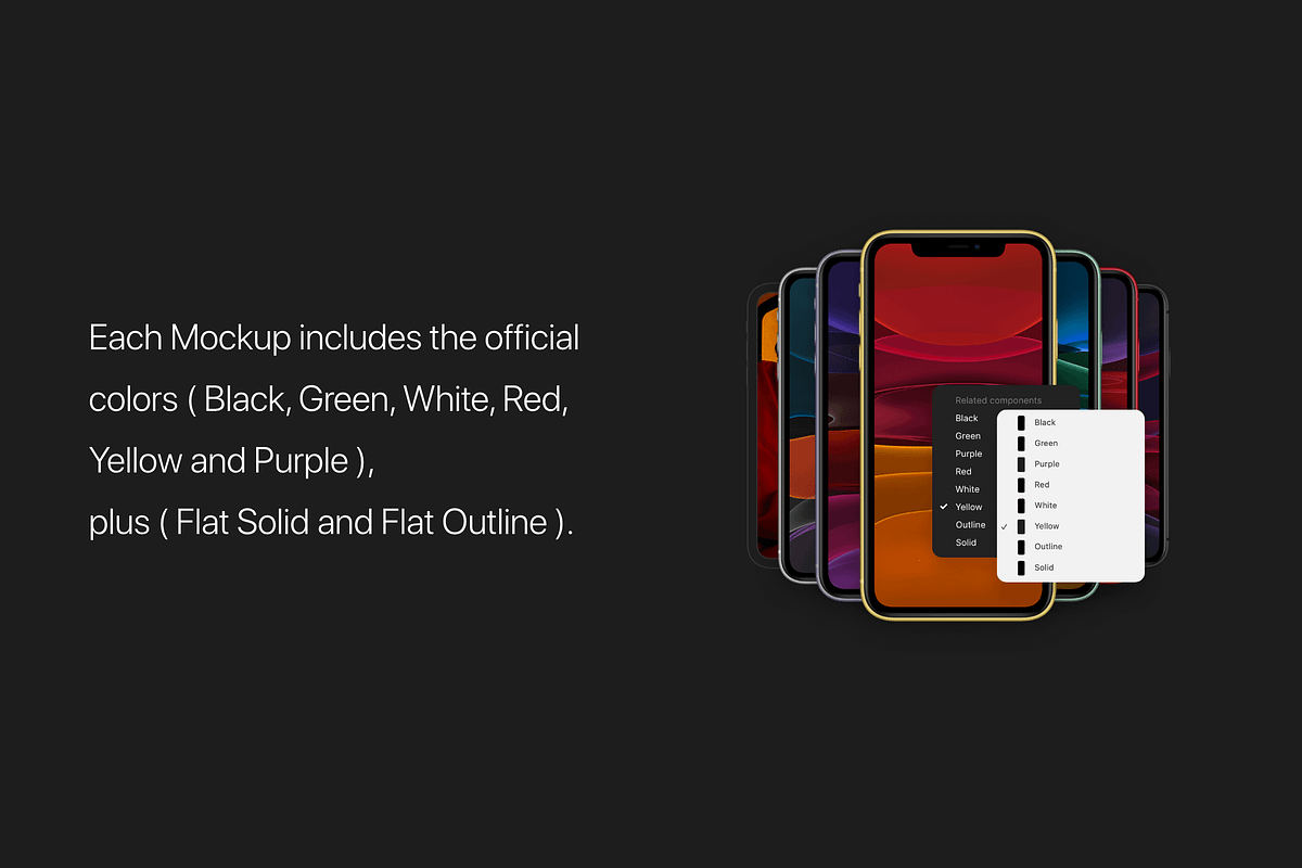 iPhone 11 Mockups, an iPhone Mockup by Ui Markets (Photo 4 of 15)