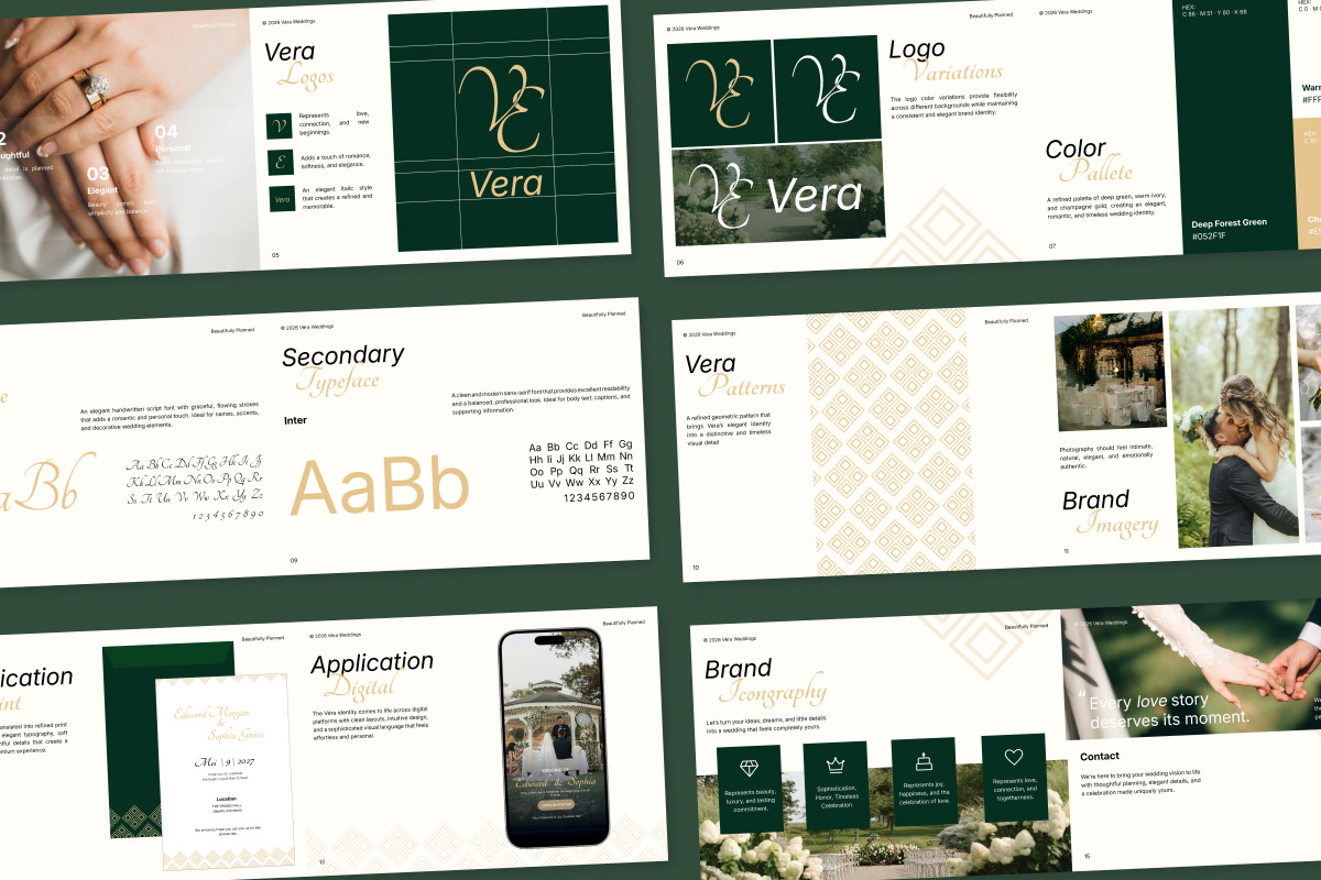 Vera - Wedding Organizer Brand Guide, a Branding & Logo Template by trabaskriya (Photo 5 of 6)