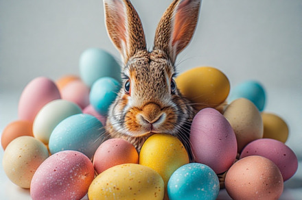 Pastel Eggs Easter Bunny image, a Holiday Photo by ComfortQ