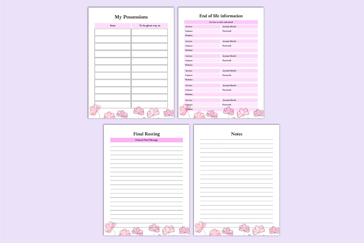 2025 End Of Life Planner For Canva, a Stationery Template by Shumaya (Photo 6 of 6)