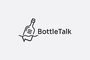Bottle Talk Logo Message in a Bottle, a Branding & Logo Template by Art Studio Design (Thumbnail 3 of 3)