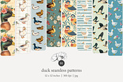 80 duck seamless pattern, a Pattern Graphic by Poppy Lane Studio (Thumbnail 1 of 11)