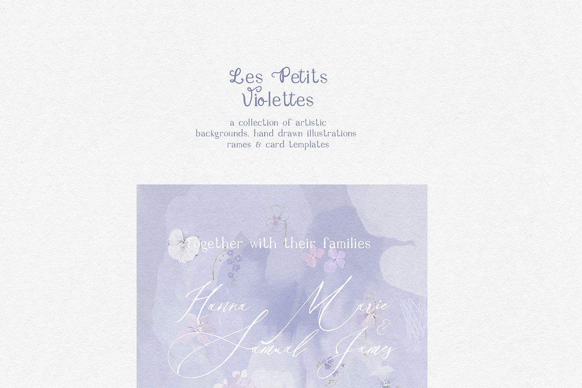 Purple Cottagecore Flowers PNG, a Decorative Illustration by whiteheartdesign (Photo 8 of 17)