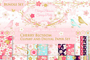 Cherry Blossom, Japanese Sakura, an Illustration by Mia's Graphic Design (Thumbnail 1 of 9)