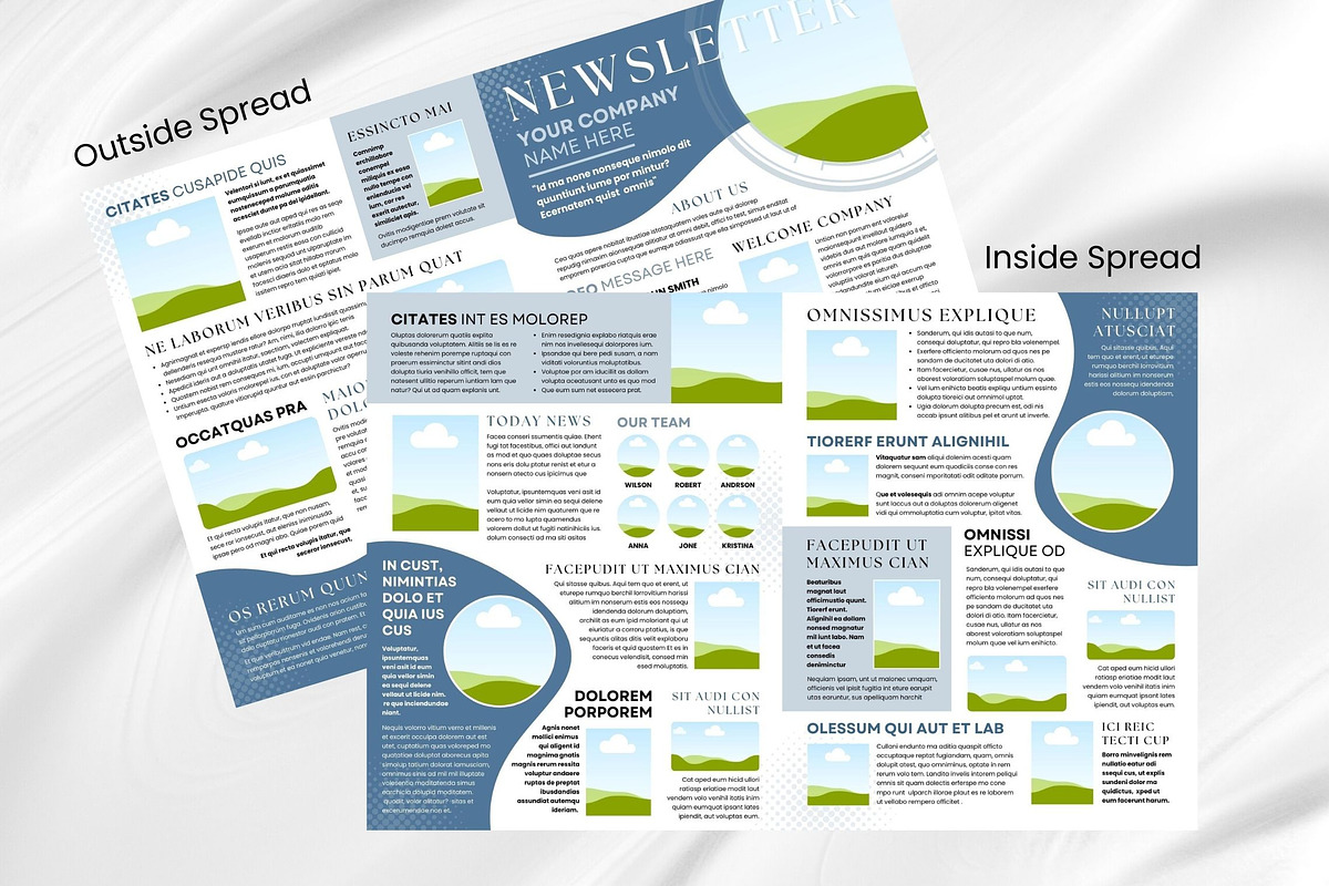 Canva Newsletter Template, a Stationery Template by PixelCraft (Photo 12 of 15)