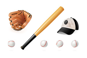 Realistic baseball equipment. 3d, a Sport Illustration by Stock-Smart-Start