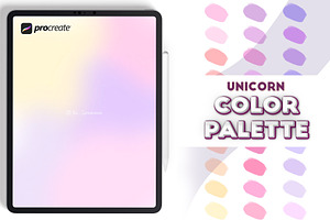 Procreate unicorn color swatches