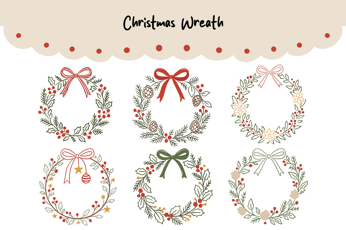 Christmas Doodles Bundle, a Seasonal Illustration by An Design (Photo 5 of 10)