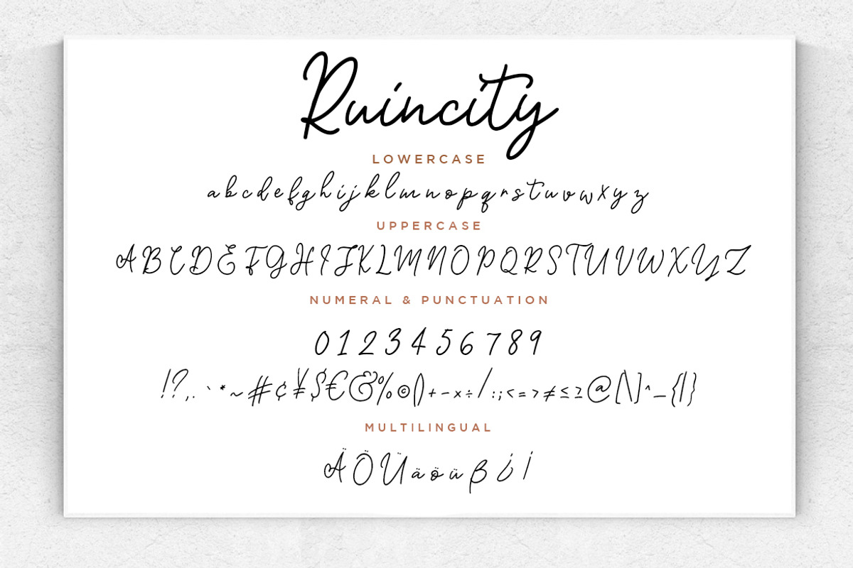 Ruincity Monoline Business Font preview 7