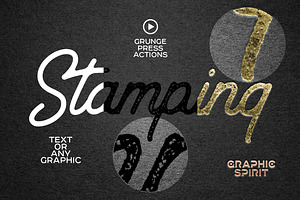 FOIL STAMP Photoshop Styles Actions