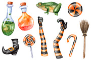 Watercolor Halloween set, an Object Illustration by Olha's watercolor (Thumbnail 9 of 10)