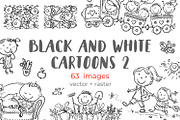 Coloring book cartoon kids bundle, an Illustration by Bubert Art (Thumbnail 1 of 4)