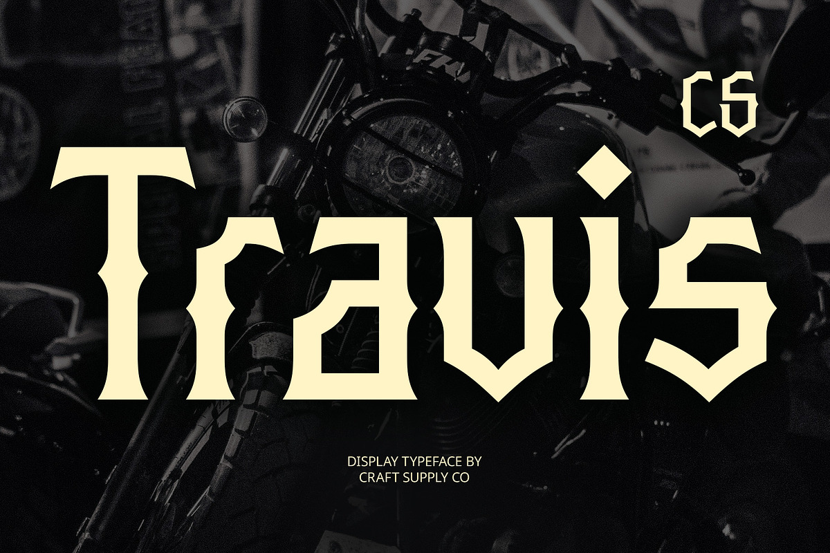 CS Travis – Decorative Font, a Sans Serif Font by Craft Supply Co. (Photo 1 of 8)