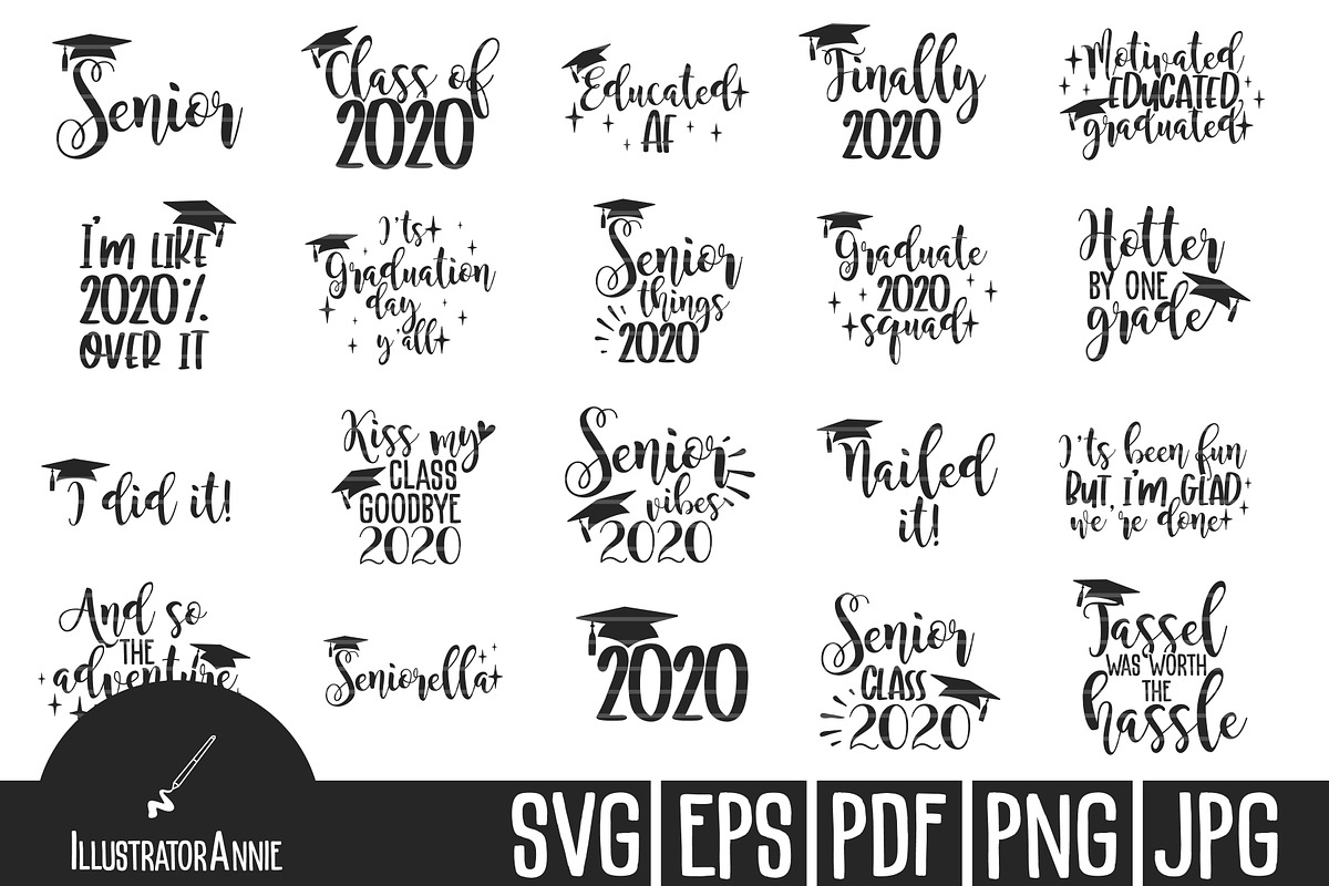 Graduation SVG bundle, an Object Graphic by IllustratorAnnie
