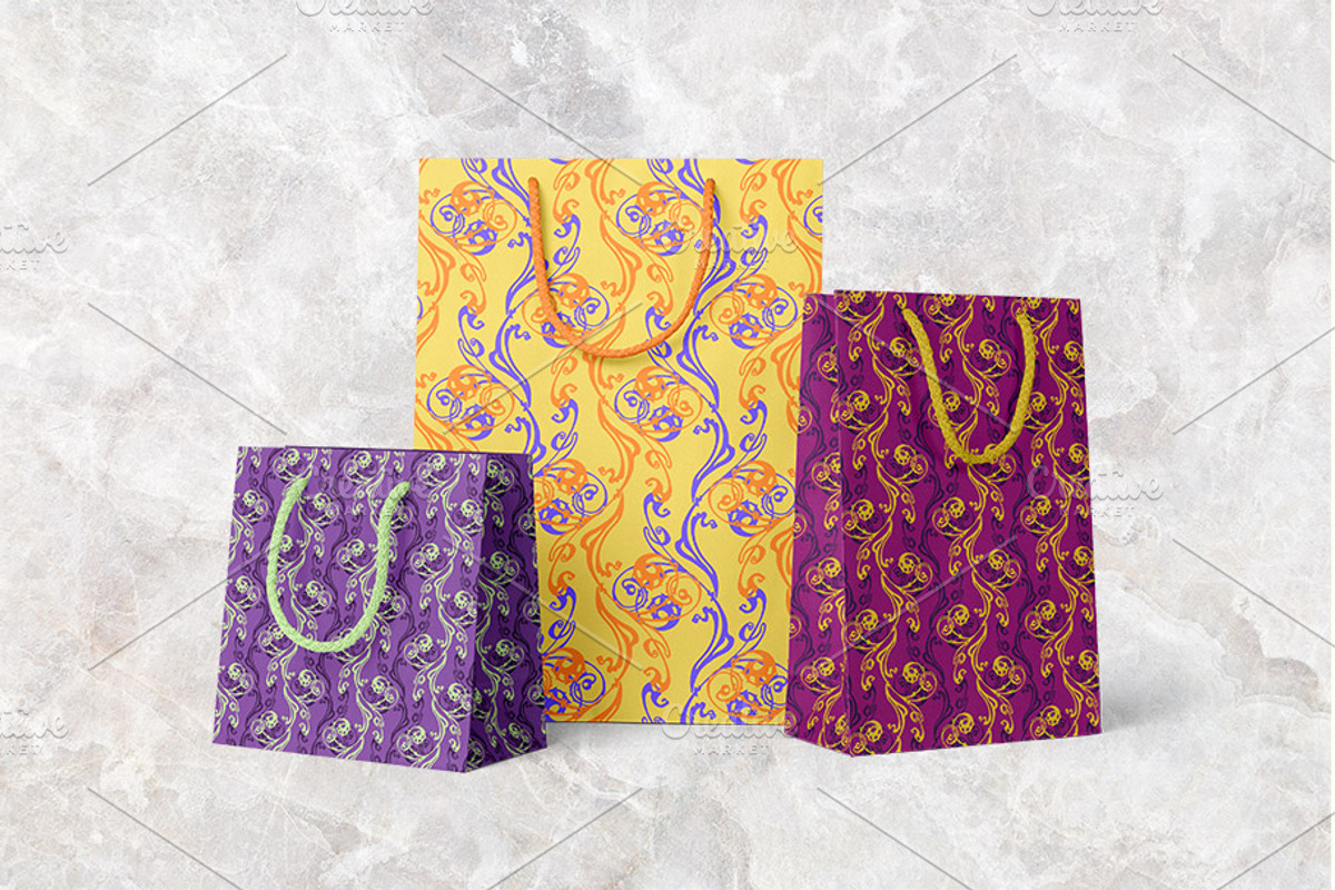Magic Swirls – Vector Patterns, a Pattern Graphic by ilustrinna (Photo 9 of 9)