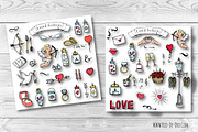 90 Hand drawn Love Elements&Symbols, an Icon by Natasha-Pankina.com (Thumbnail 3 of 6)