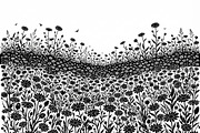 60 Daisy Flower Field Silhouette, a Seasonal Illustration by Amazin_art (Thumbnail 18 of 35)